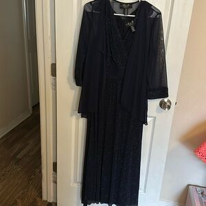 Blue mother of the groom dress size 14